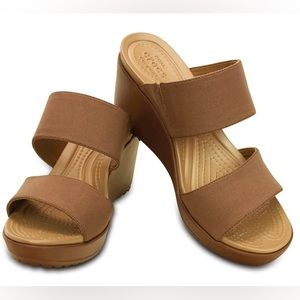 Crocs Leigh II Slide Wedge Sandals